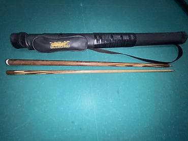 Бильярдные столы: Бильярдный кий разборный + чехол - Двухсоставной кий с резьбовым — 3