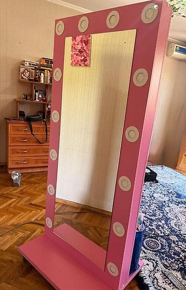 Зеркала: Напольное гримерное зеркало с подсветкой - Формат: полноразмерное — 2