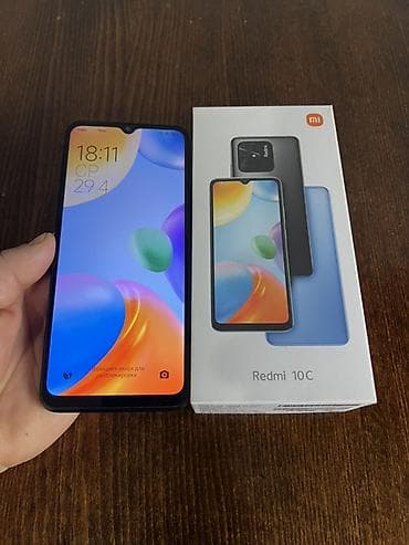 redmi 10 с: Redmi, Redmi 10C, Колдонулган, 128 ГБ, түсү - Боз, 2 SIM — 4