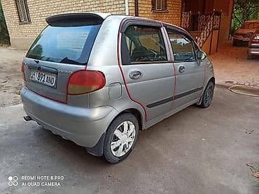 Унаа сатуу: Daewoo Matiz: 2002 г., 0.8 л, Кол менен иштөөчү, Бензин, Хетчбек — 4
