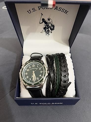 apple magic mouse 2: Подарочный набор U.S. Polo Assn. Состав: - Мужские кварцевые наручные — 1