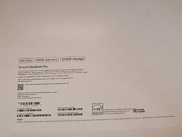 microsoft surface: MacBook Pro M5 14" 16/512 состояние нового Полный комплект 7 циклов — 5