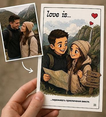 prodayu plotter: Love is по вашему фото. Открытка Создам персональную открытку в стиле — 1