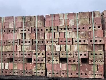 Кыш, курулуш блоктору: Тешиктүү, Бышкан кирпич, Жарым блок, 250×120×90 — 1