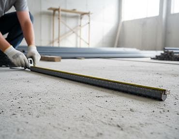 Арматура строительная рифленая, представленная в виде отдельных