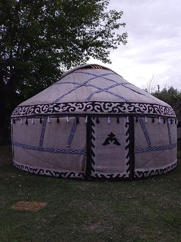 Спорт жана хобби: Боз үйлөр сатылат, Каркасы Жыгач, 85 баш, Диаметри: 6 метр — 2
