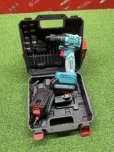 haktan pack: Аккумуляторная дрель-шуруповерт DIKFORCE в комплекте. Описание: - — 1