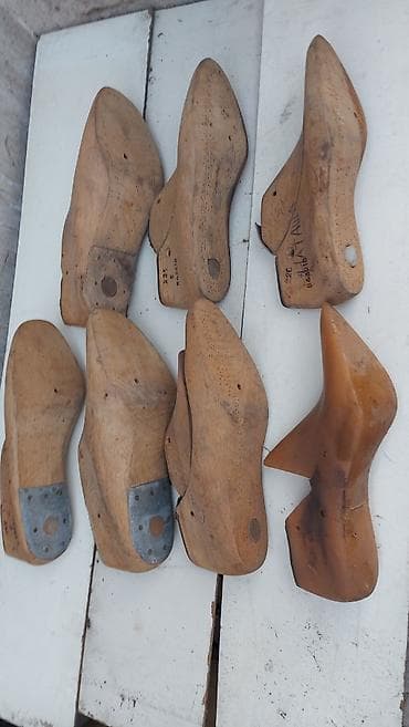 Контейнерлер: Набор колодок для изготовления и ремонта обуви, 6 деревянных, 1 — 4