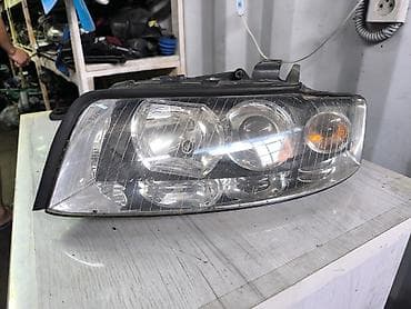 б6: Передняя левая фара Audi 2004 г., Б/у, Оригинал, Германия — 1