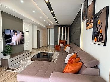 квартира одно комнатный: 3 комнаты, Люкс, элитка, Бишкек Парк ТРЦ, Душевая кабина, Постельное белье, Кондиционер — 1