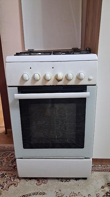 двухкомфорочная газовая плита с духовкой: Комбинированная, Механическое, Напольная — 2