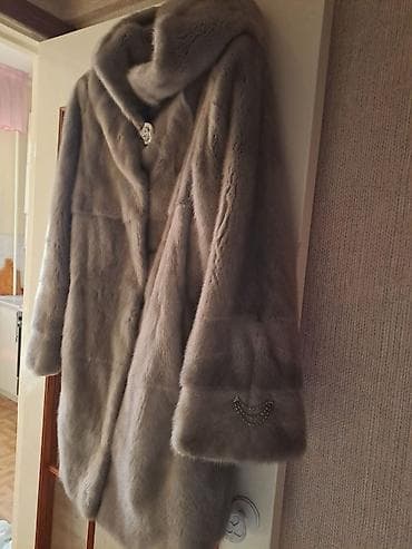 Шуба из серебристой норки Италия с капюшоном размер 50-52,цена 35000 — 3