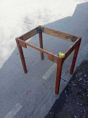 раскладной столик для пикника: Складной походный стол, Б/у, Дерево, цвет - Коричневый — 4