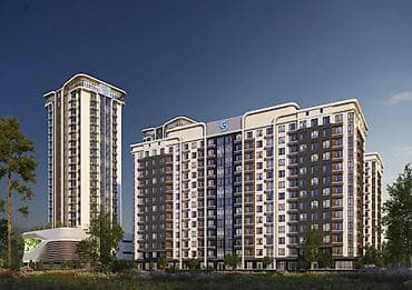 asman resıdens: 3 комнаты, 97 м², Элитка, 13 этаж, Готовая ПСО (под самоотделку) — 1