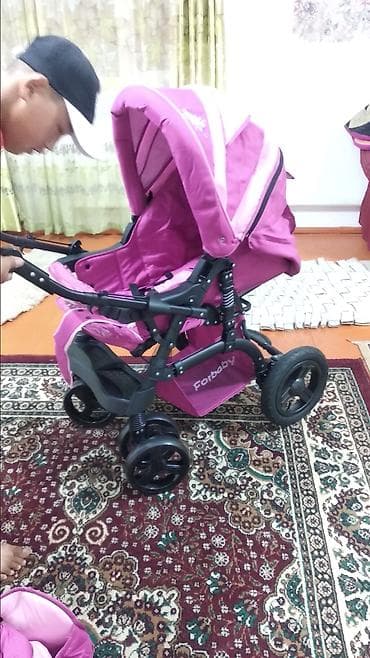 foo foo: Коляска, Другой бренд, цвет - Розовый, Б/у, Самовывоз — 1