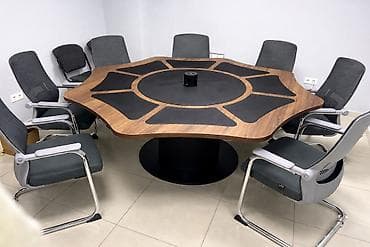 Другая мебель: Офисный стол, Нерегулируемый, цвет - Коричневый, Дерево — 2