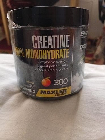 gram: Креатин моногидрат MAXLER, 300 г, вкус апельсин - Пищевая добавка — 1