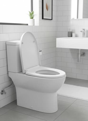 уличный туалет: Унитаз Напольный, Новый, Материал: Керамика — 1