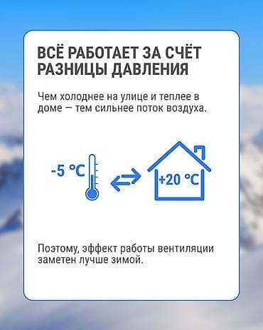 холодный дым: Естественная вентиляция для дома и квартиры Бишкек🇰🇬 Описание — 3