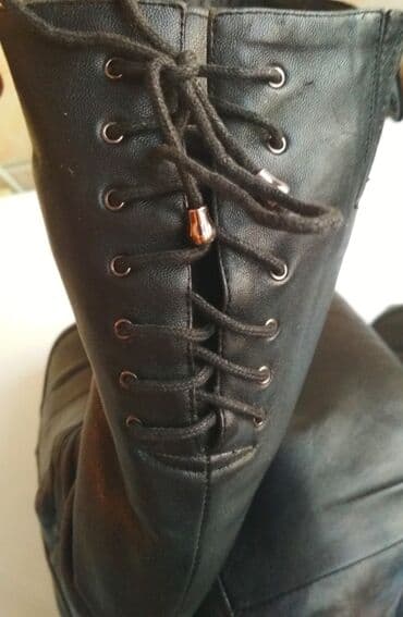 сапоги зимние женские натуральная кожа натуральный мех распродажа: 38-39р., женские зимние сапоги ( Финляндия), черного цвета, из — 7