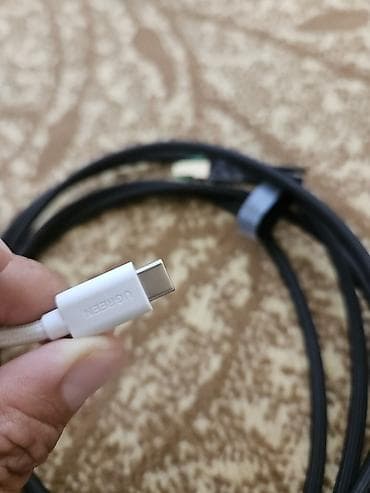 Аксессуары для ТВ: Продам комплект с ethernet на type-c кабель 3 метра новый купил — 3
