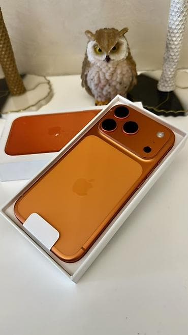 apple 13 pro: IPhone 17 Pro, Новый, 512 ГБ, Оранжевый, Кабель, 100 % — 2