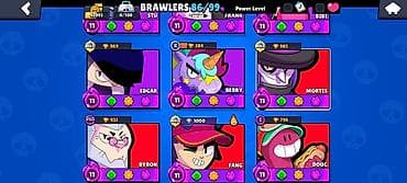 Продам Brawl Stars профиль 42к кубков 10 /13 лег 186 скинов Есть 4 30