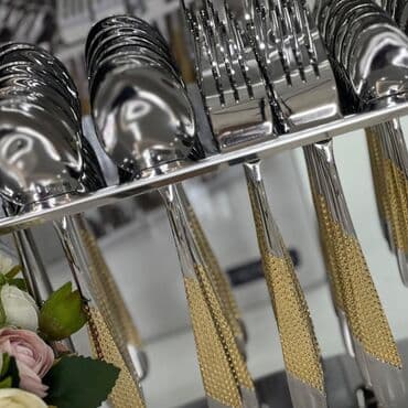 крышка lets go: Набор ложек из высококачественной нержавеющей стали с подставкой 36 шт — 3