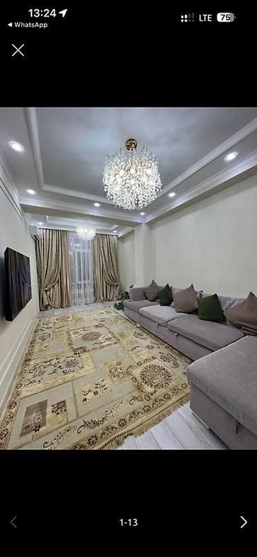 Квартиры: 3 комнаты, 74 м², Косметический ремонт — 1