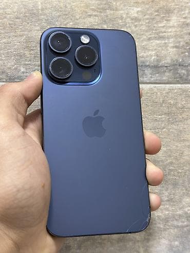 IPhone 15 Pro, Б/у, 128 ГБ, Blue Titanium, Чехол, 84 % at lalafo.kg IPhone 15 Pro, Б/у, 128 ГБ, Blue Titanium, Чехол, 84 %