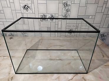 Аквариум новый объём 50 л. Также есть в продаже другие аквариумы на lalafo.kg да Аквариум новый объём 50 л. Также есть в продаже другие аквариумы на