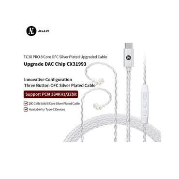 временная: Аудио кабель для Type-C разъема (JCALLY TC30 PRO) 8жильный аудио — 2