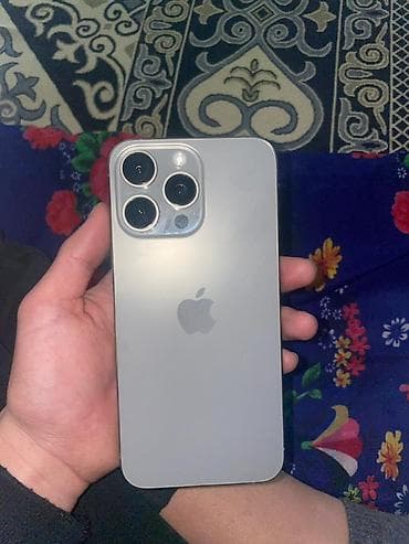 ethernet кабель бишкек: IPhone 15 Pro Max, Колдонулган, 256 ГБ, Күмүш, Куту, 85 % — 2