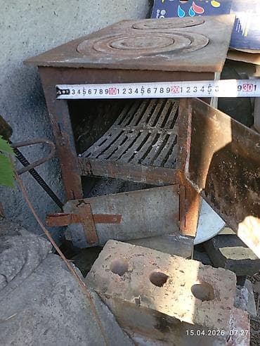 плита пушка: Печь-буржуйка с варочной плитой на 2 конфорки Описание: - Материал — 3