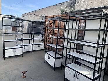 стелаж железный: Полка для магазина, Новый, Железо, Самовывоз, Платная доставка — 5