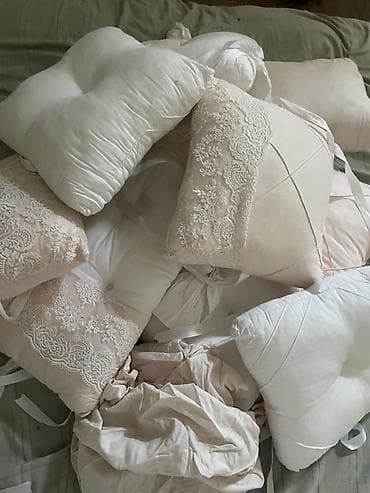 Постельное белье: Комплект Бортики для манежа. - Подушки квадратные и прямоугольные — 1