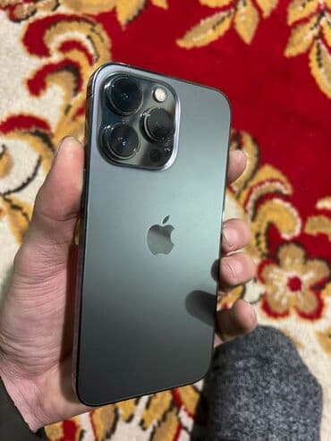 IPhone 13 Pro, Б/у, 256 ГБ, Черный, Чехол, 81 %