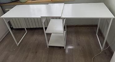 Стол трансформер Для офиса, Другая конструкция, Длина, см: 110-120 см, цвет - Белый — 4