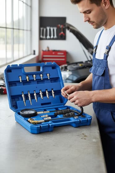 автомобильный домкрат: Компрессометр для дизельных двигателей легковых и грузовых — 1