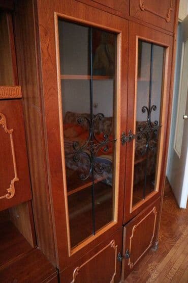 финская стенка: Гарнитур для зала, Б/у, Дерево, Самовывоз — 8