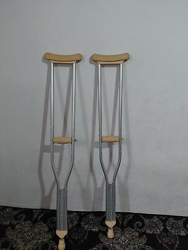 Медтовары: Подмышечные костыли, пара - Материал: легкий алюминиевый сплав с — 2