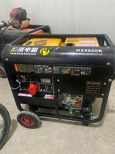 Дизельный генератор 2/1 одно и трехфазное Hong Xiang HX9800K - Тип at lalafo.kg Дизельный генератор 2/1 одно и трехфазное Hong Xiang HX9800K - Тип