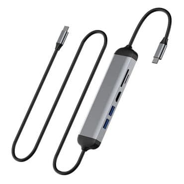 переходник на macbook: Хаб Wiwu Alpha 521H 2*USB3.0+Type C cable+HDMI+SD+TF Арт. 1670 — 2