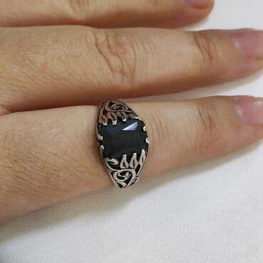 где можно купить обручальные кольца недорого: Кольцо, Печатка, Проба 925, Мужские, Агат, Новый — 3