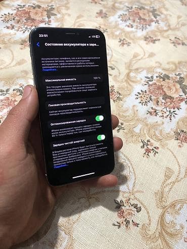 швейный машинка алабыз: IPhone X, Колдонулган, 64 ГБ, Күмүш, Коргоочу айнек, Каптама, 100 % — 3