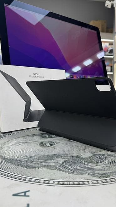 чехол айпад: Клавиатура, Apple, Ножничная, Bluetooth, Проводное подключение, Размер: 100% — 6