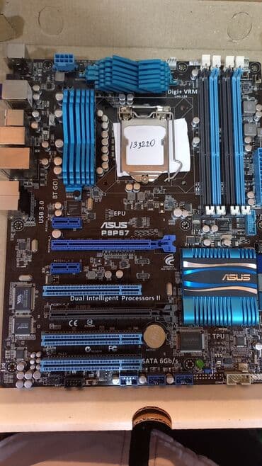 материнка на сокете 1155: Материнская плата, Б/у — 1