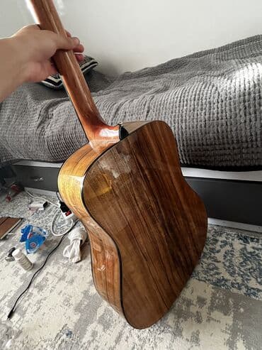 музыкальный инструмент ямаха: Акустическая гитара Limited Edition Fender CD-60S Dreadnought, Walnut — 4