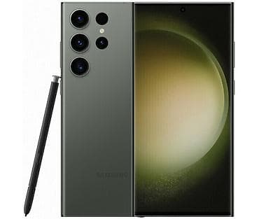 s23: Samsung Galaxy S23 Ultra, Б/у, 256 ГБ, цвет - Зеленый, 2 SIM — 1