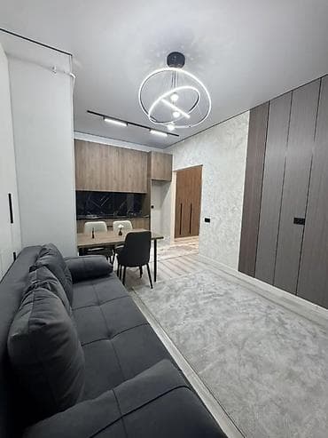 43: 2 комнаты, 43 м², Тунгуч мкр Элитка, 9 этаж, Дизайнерский ремонт — 1